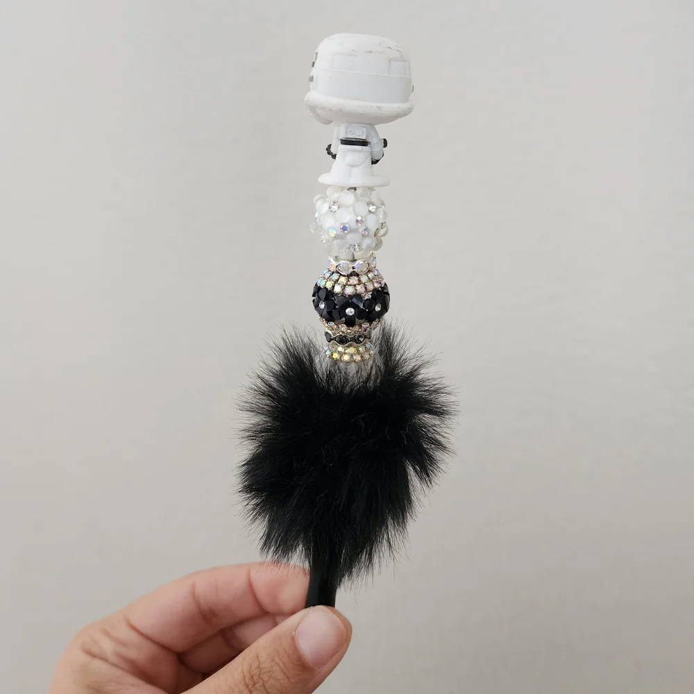 Star Wars Stormtrooper Doorable Beaded Pen Fluffy Pen Black Ink